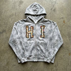 Hawaiian Salty – Heather Grey Zip Hoodie