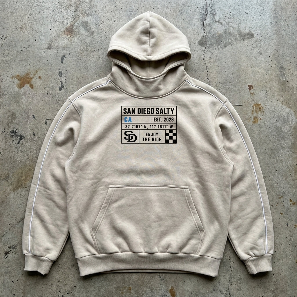 San Diego Salty Surf – Sand Pullover Hoodie
