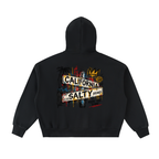 Street Sign Fleeced Full-Zip Boxy Hoodie