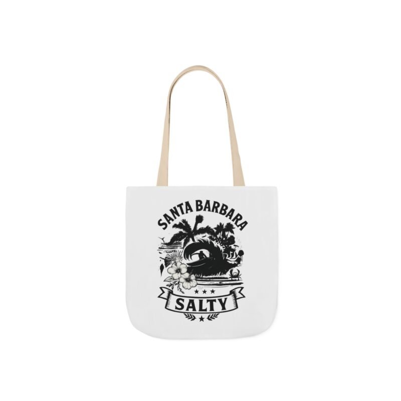 California Salty Turtle Tote Bag – Eco-Friendly Canvas Beach Bag & Reusable Shopping Tote