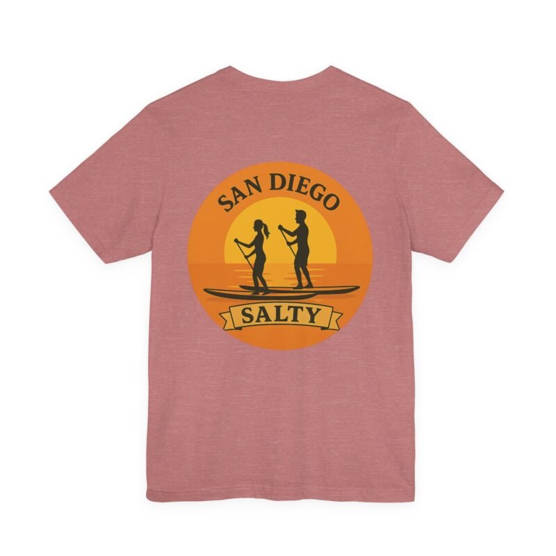 San Diego Salty Tee, Beach Vibes Shirt, Unisex Summer Apparel, Surfing Gift, Casual Everyday Wear - Image 8