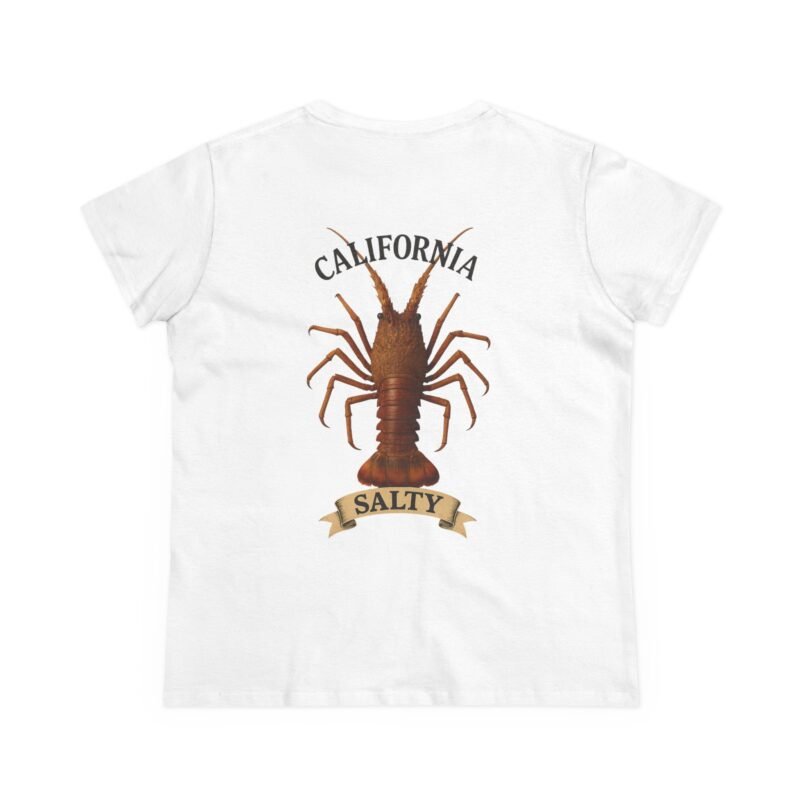 Women's Cotton Tee - Salty California Turtle Tee, Beach Vibes Shirt, Santa Barbara Souvenir, Casual Summer Top, Eco-Friendly Apparel