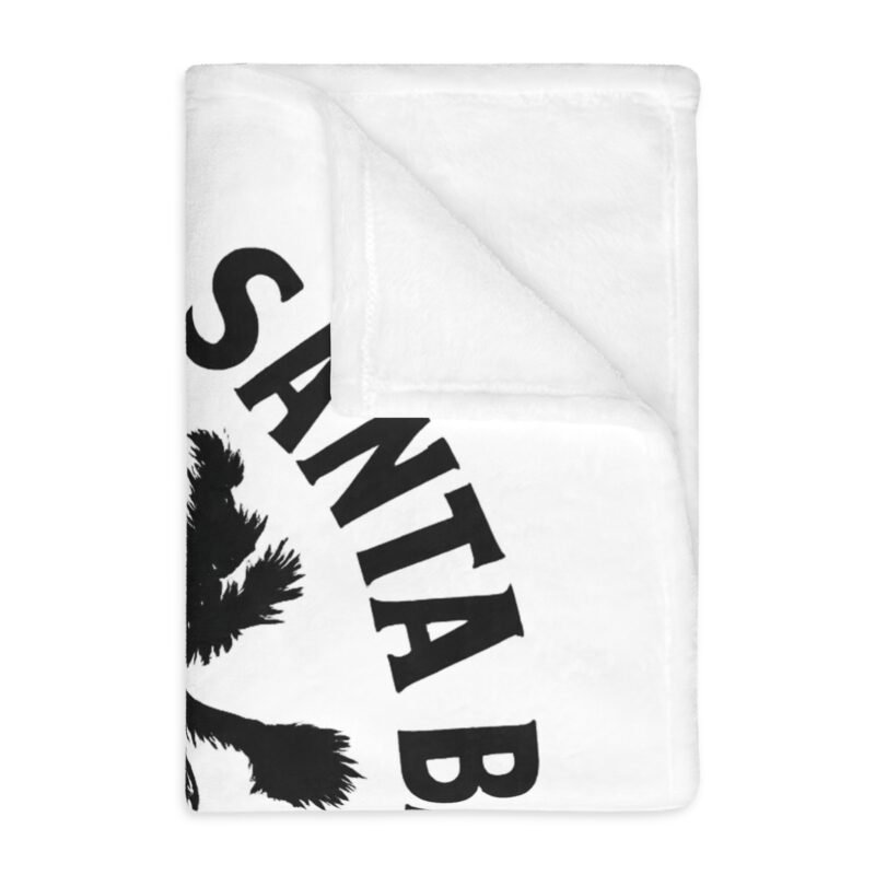 Santa Barbara Salty Velveteen Microfiber Blanket | Cozy Throw for Beach Lovers, Gift for Surfers, Home Decor, Travel Blanket, Beach [...] - Image 5