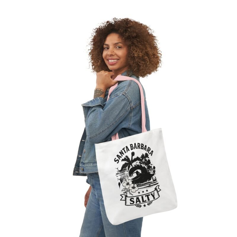 California Salty Turtle Tote Bag – Eco-Friendly Canvas Beach Bag & Reusable Shopping Tote - Image 12