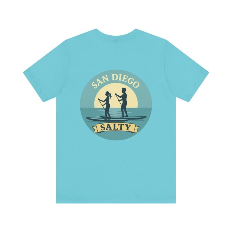 San Diego Salty Unisex Tee, Beach Vibes Shirt, Summer Casual Wear, Gift for Water Lovers, Perfect for Vacations, Relaxed Beach Days - Image 3