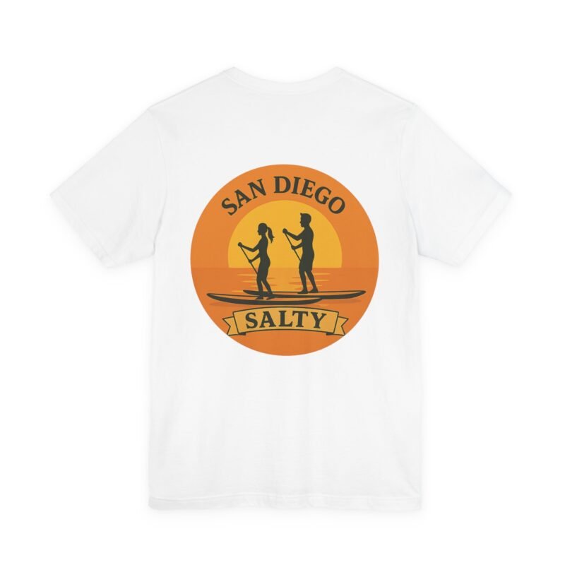 San Diego Salty Tee, Beach Vibes Shirt, Unisex Summer Apparel, Surfing Gift, Casual Everyday Wear - Image 4