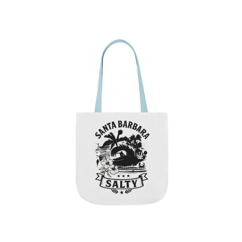 California Salty Turtle Tote Bag – Eco-Friendly Canvas Beach Bag & Reusable Shopping Tote - Image 2