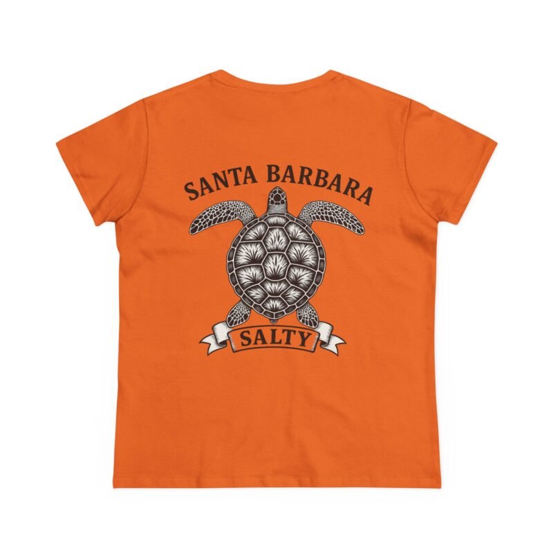 Santa Barbara Women's Cotton Tee - Salty California Turtle Tee, Beach Vibes Shirt, Santa Barbara Souvenir, Casual Summer Top, Eco-Friendly Apparel - Image 8