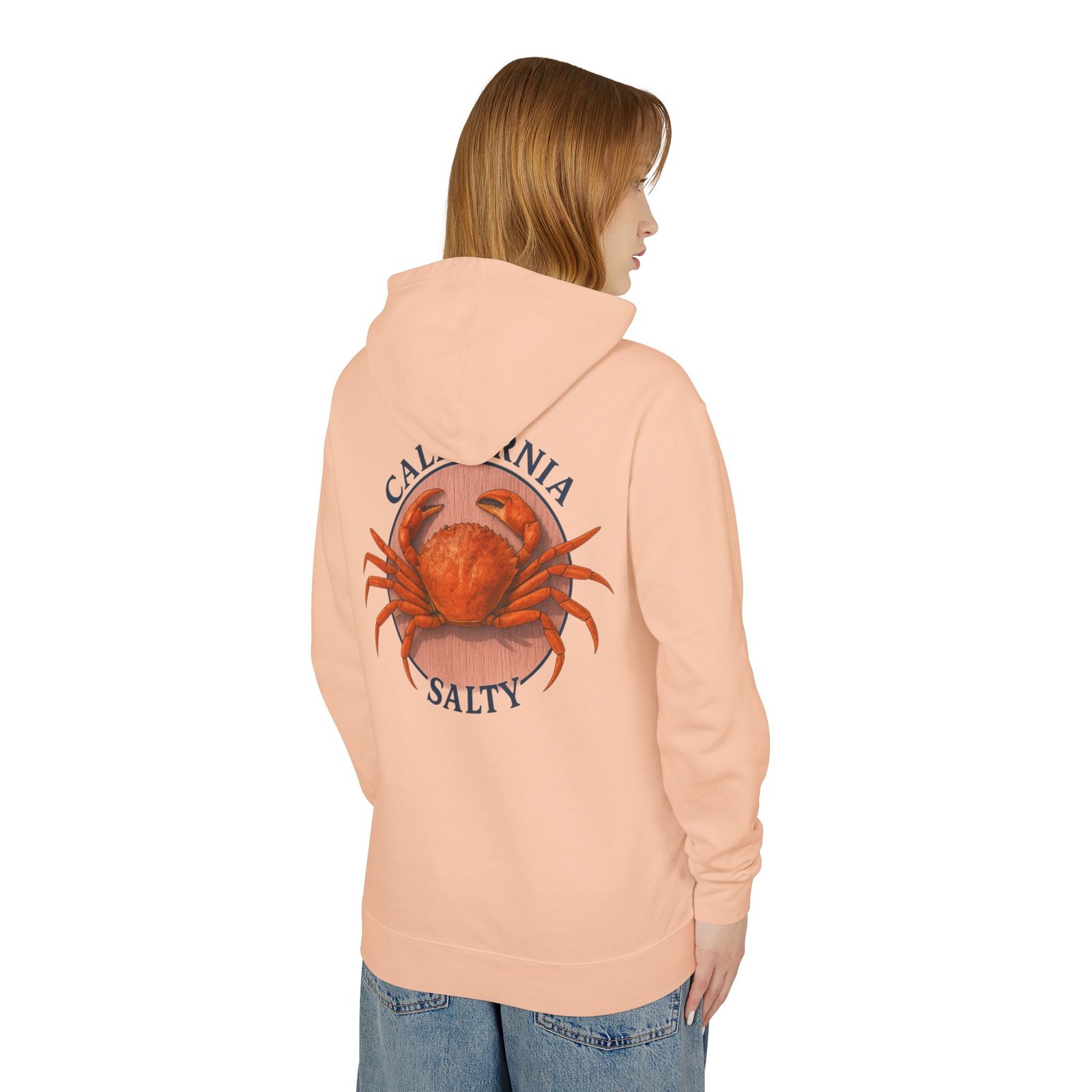 Rock Crab, California Salty, Best, Lightweight Unisex Hoodie, Perfect for Coastal Adventures, Beach Days, Gifts for Fishermen, Casual Wear, Summer Style - Image 20