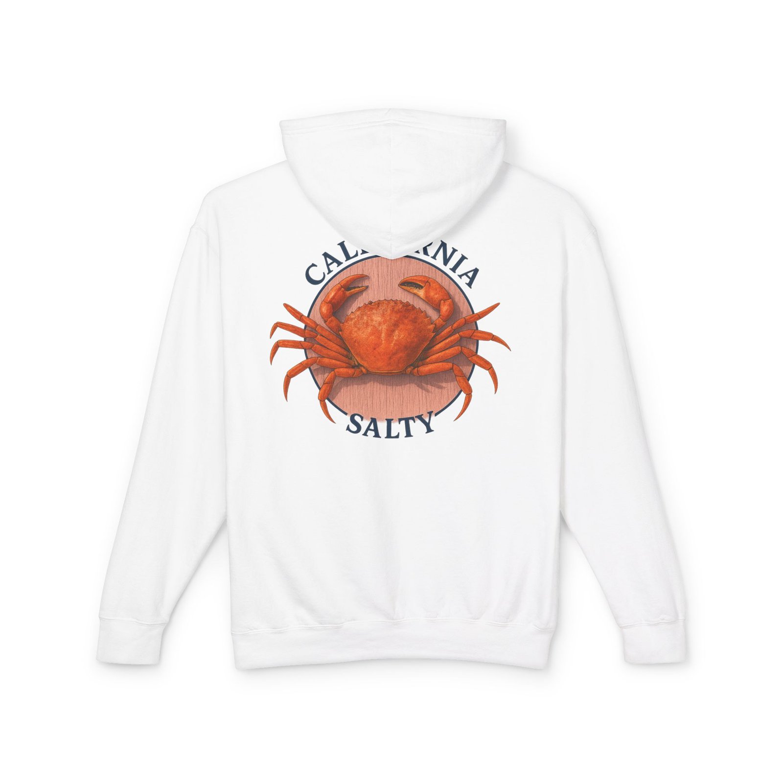 Rock Crab, California Salty, Best, Lightweight Unisex Hoodie, Perfect for Coastal Adventures, Beach Days, Gifts for Fishermen, Casual Wear, Summer Style - Image 6