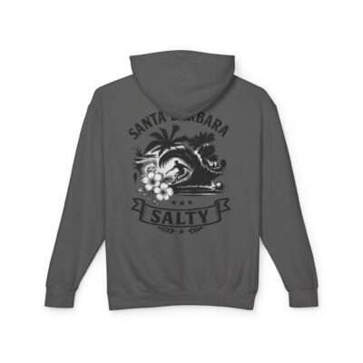 Surfer, Santa Barbara Salty, Best, SB Salty, Shirt Lightweight Unisex Hoodie, Perfect for Coastal Adventures, Beach Days, Gifts for Fishermen, Casual Wear, Summer Style
