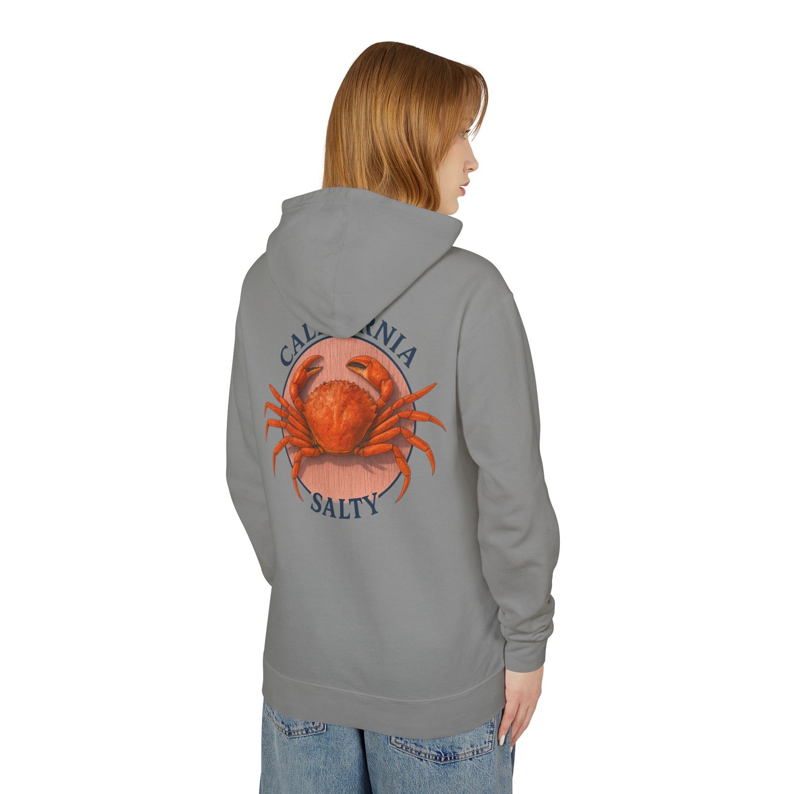 Rock Crab, California Salty, Best, Lightweight Unisex Hoodie, Perfect for Coastal Adventures, Beach Days, Gifts for Fishermen, Casual Wear, Summer Style - Image 32