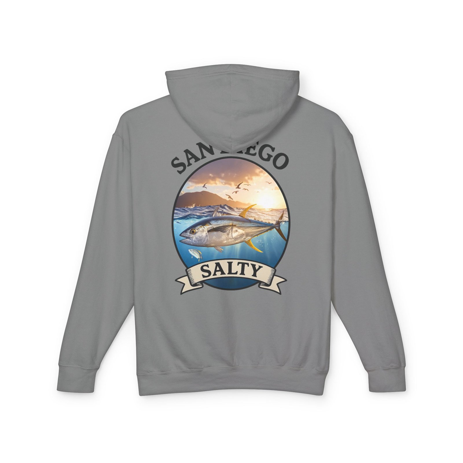 Tuna, San Diego Salty, Best, Tee Shirt ,Lightweight Unisex Hoodie, Perfect for Coastal Adventures, Beach Days, Gifts for Fishermen, Casual Wear, Summer Style - Image 30