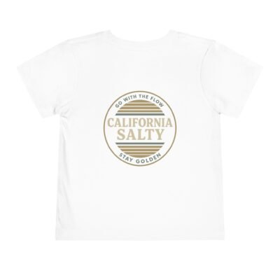 California Salty Toddler Tee, Fun Summer Shirt, Kids Beachwear, Playful Gift for Toddlers, Go With The Flow Clothing