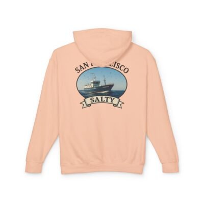 San Francisco Fishing Boat, California Salty, Best, Lightweight Unisex Hoodie, Perfect for Coastal Adventures, Beach Days, Gifts for Fishermen, Casual Wear, Summer Style