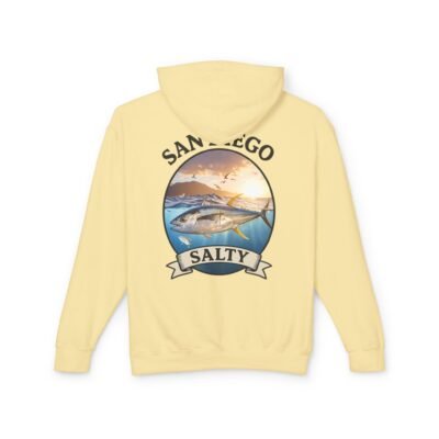 Tuna, San Diego Salty, Best, Tee Shirt ,Lightweight Unisex Hoodie, Perfect for Coastal Adventures, Beach Days, Gifts for Fishermen, Casual Wear, Summer Style